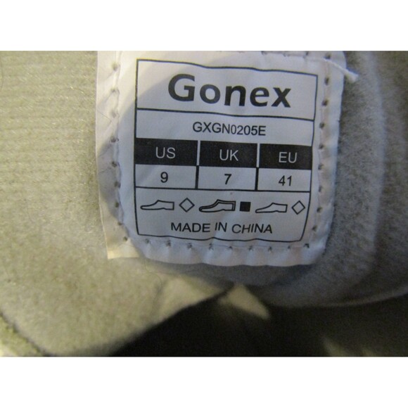 Gonex Roller Skates White Green Sunflowers 4 Wheels Double Row Leather Size 9 - Picture 8 of 9